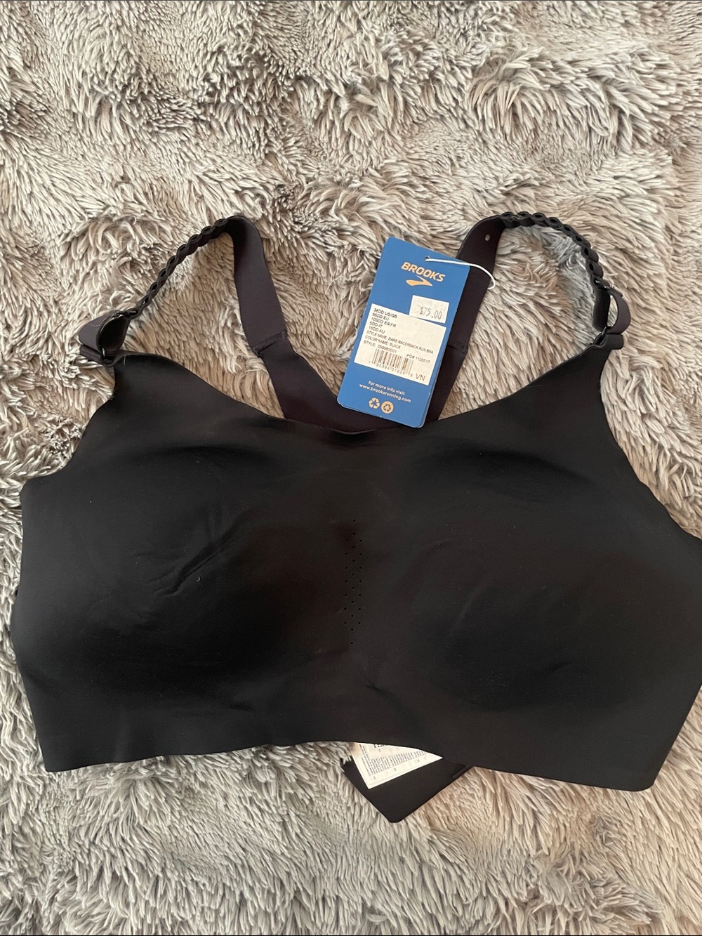 Brooks Black Seamless Padded Sports Bra